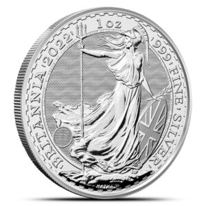 Britannia 2022 Elżbieta II - moneta w kapslu ochronnym - 1 uncja - srebro