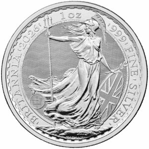 Britannia 2026 Karol III - moneta w kapslu ochronnym - 1 oz Ag 999 | vat 23%