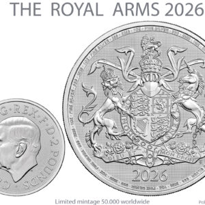 Wielka Brytania – The Royal Arms 2026 – 1 oz Ag .999 - nakład limitowany