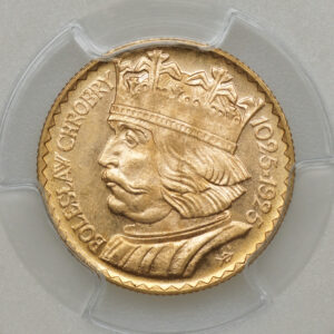 II RP – 10 zł 1925 Bolesław Chrobry – MS65 PCGS